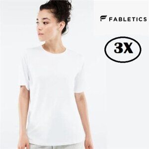 Fabletics, Women's Dry-Flex Long Tee - White. Size: 3X. NWT.